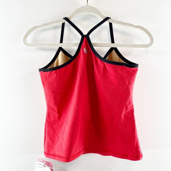 Lululemon Power Y Tank Top Red Black 8 - Picture 4 of 6